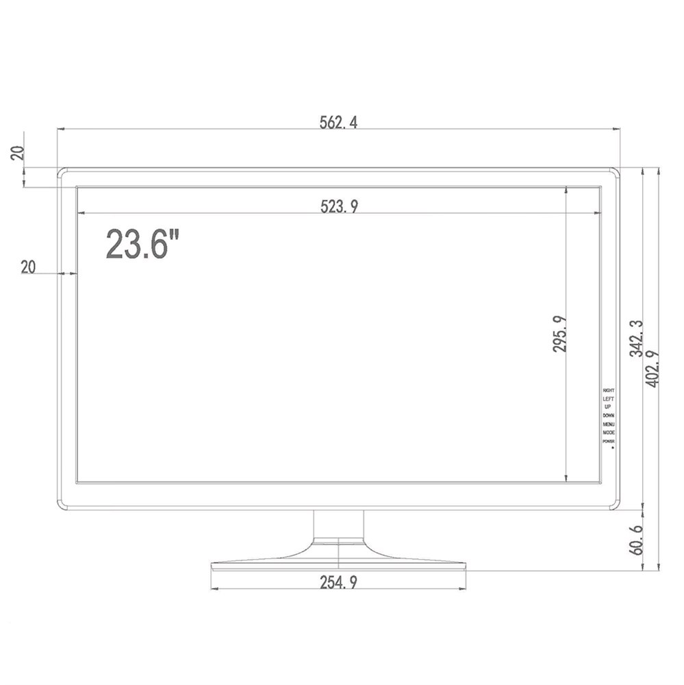 AV-M24PF - монитор для видеонаблюдения 23.6" TFT-LED 7000351 фото 7