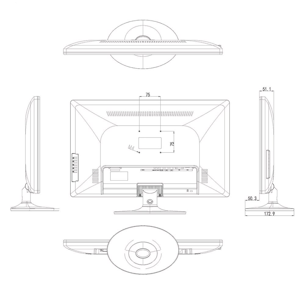 AV-M24PF - монитор для видеонаблюдения 23.6" TFT-LED 7000351 фото 8