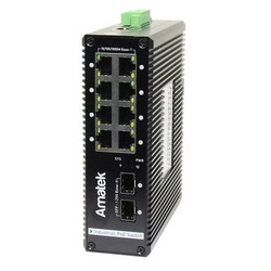 AN-SXGM10P8A - промышленный 10-портовый  управляемый гигабитный L2 коммутатор с PoE до 240Вт, арт. 7000659 фото