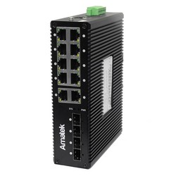 AN-SXGM14P8A  - промышленный 14-портовый  управляемый гигабитный L2 коммутатор с PoE до 240Вт, арт. 7000742 фото