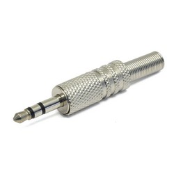 AVC-AJ3S-M2 - Разъем jack 3.5мм штекер стерео, под пайку c металлической пружиной, арт. 7000616 фото